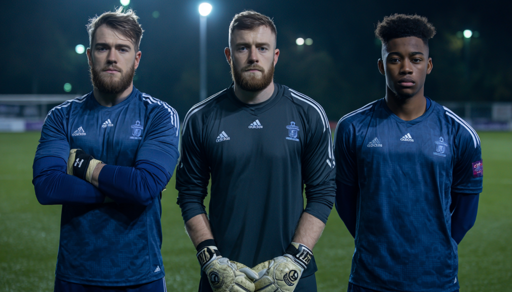 r23silva_Three_football_goalkeepers_standing_side_by_side_on__96493c3e-c1b7-45b4-bc2d-b566defde87b_1