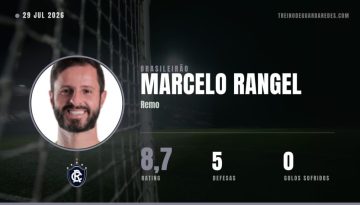 Marcelo Rangel, guarda-redes do Remo, rating 8,7, 5 defesas
